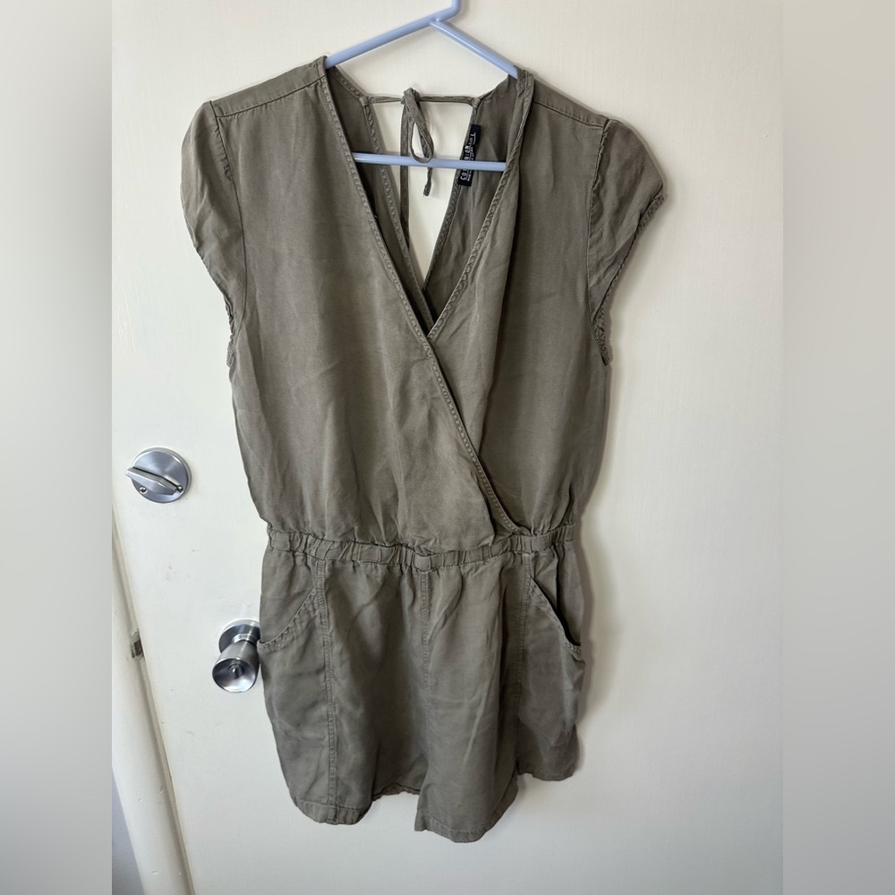 Cotton On Khaki Wrap Dress size L